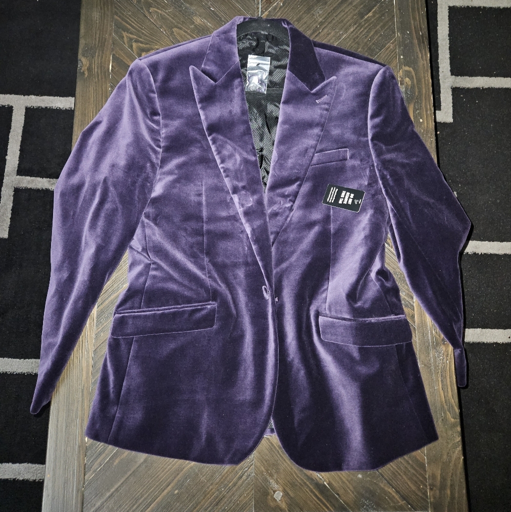 Express Purple Velvet Blazer